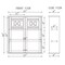 Alaterre Furniture Derby 27"W x 29"H Wall Mounted Bath Storage Cabinet with Glass Cabinet Doors ANDE76WH - alternate 9